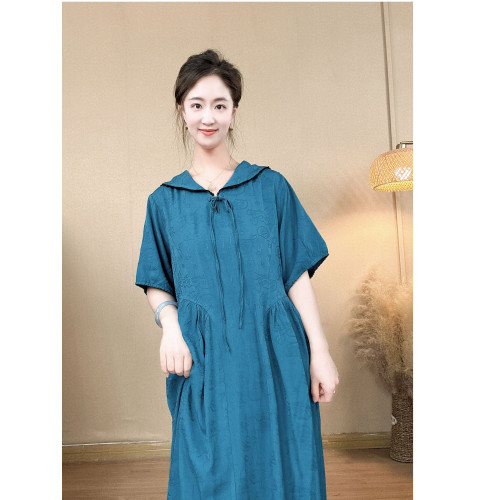 【裙子合集】風棉綢裙子寬松夏季復古百搭長裙薄款連衣裙中式