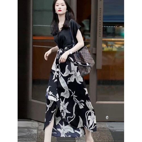 專櫃名牌聲瑪施2025夏新款真絲桑蠶絲連衣裙女輕奢高級感氣質裙子