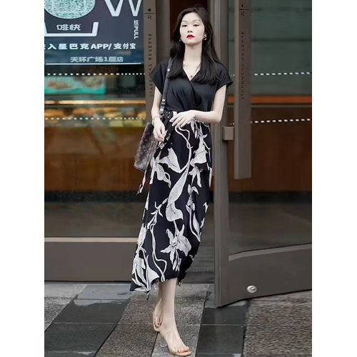 專櫃名牌聲瑪施2025夏新款真絲桑蠶絲連衣裙女輕奢高級感氣質裙子