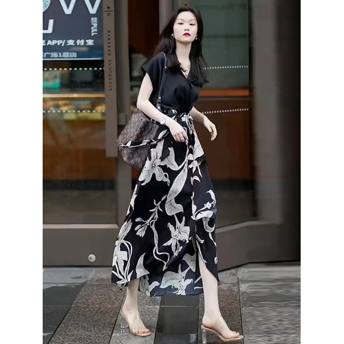 專櫃名牌聲瑪施2025夏新款真絲桑蠶絲連衣裙女輕奢高級感氣質裙子