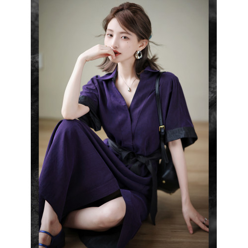 趙大喜|香雲紗：AB面連衣裙|雙面穿連衣裙25新款香雲紗真絲連衣裙