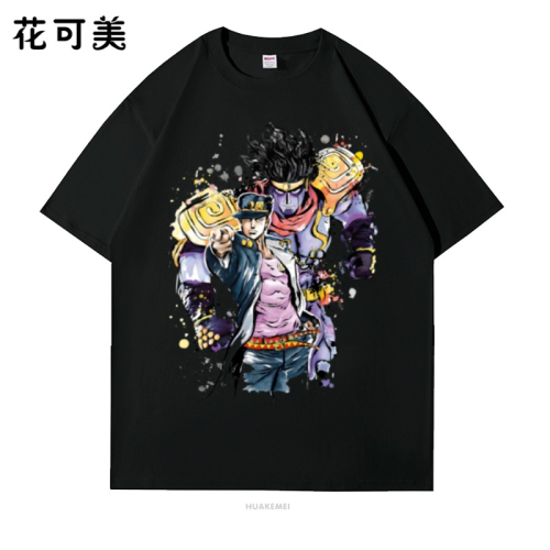 我愛公雞街霸新款夏季歐美潮牌搞笑創意滑稽卡通水洗短袖男t恤
