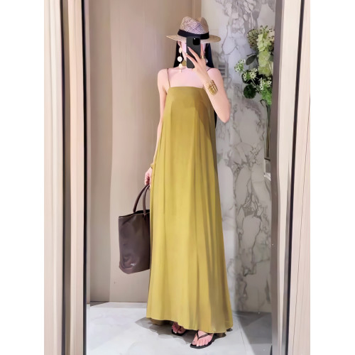 法式高級感氣質老錢風吊帶連衣裙女2025夏季新款時尚顯瘦寬松長裙