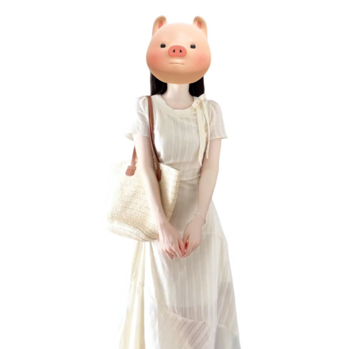 白色連衣裙子女夏季2025新款夏日絕美巨好看的掐腰長裙海邊度假風