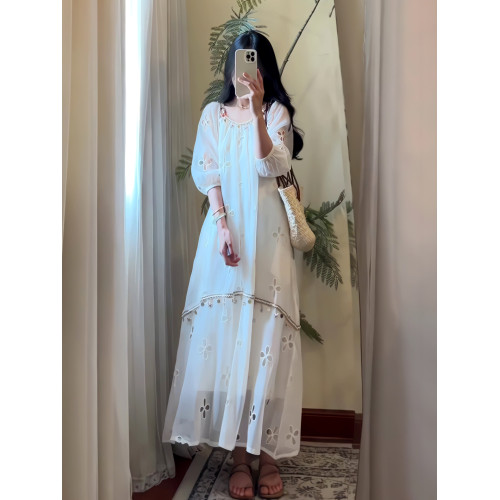 【慢工藏承 暗香蝶影】非遺香雲紗/桑波段花蘿真絲上衣/連衣裙