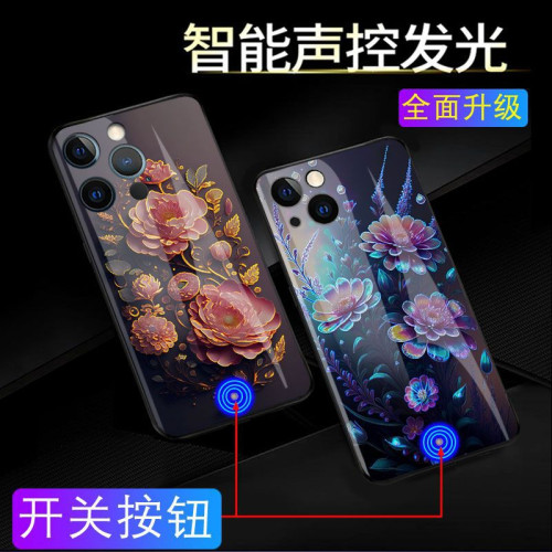 適用發光手機殼蘋果14ProMax手機殼花蘋果11Pro來電閃新款16網紅 適用發光手機殼蘋果14ProMax手機殼花蘋果11Pro來電閃新款16網紅