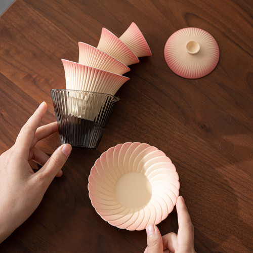 菸花旅行茶具套裝可攜式戶外露營功夫泡茶裝備陶瓷快客杯一壺三杯 菸花旅行茶具套裝可攜式戶外露營功夫泡茶裝備陶瓷快客杯一壺三杯