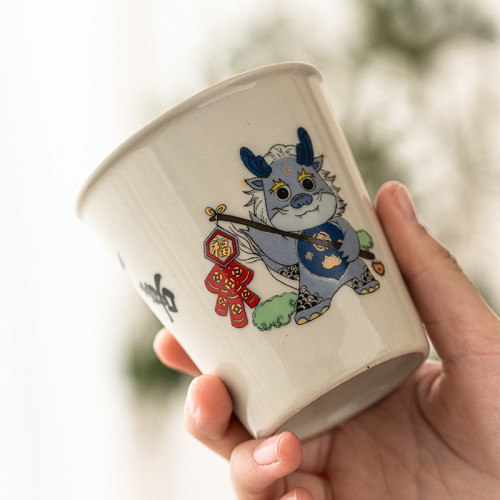 蜜合釉2024龍年咖啡隨手杯家用功夫茶具泡茶杯中式大容量喝水杯子 蜜合釉2024龍年咖啡隨手杯家用功夫茶具泡茶杯中式大容量喝水杯子