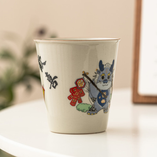 蜜合釉2024龍年咖啡隨手杯家用功夫茶具泡茶杯中式大容量喝水杯子 蜜合釉2024龍年咖啡隨手杯家用功夫茶具泡茶杯中式大容量喝水杯子
