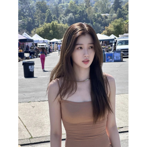 三標齊全ski卡戴珊虞書訢同款jennie連衣裙吊帶顯瘦包臀長裙