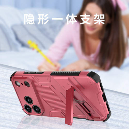新款適用iPhone17Promax龐克鎧甲支架手機殼蘋果16全包防摔保護套