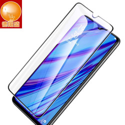 適用OPPO reno4全屏絲印鋼化膜reno3全屏覆蓋鋼化玻璃膜 二強膜批