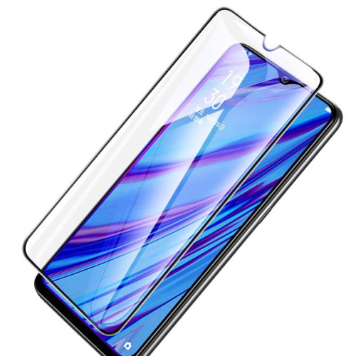適用OPPO reno4全屏絲印鋼化膜reno3全屏覆蓋鋼化玻璃膜 二強膜批