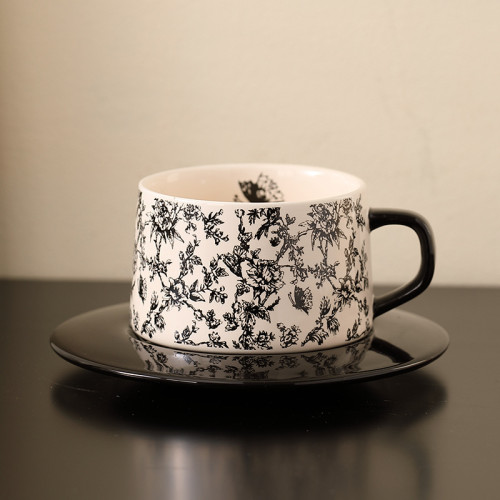 特別好看精緻咖啡杯陶瓷高級感中古杯子馬克杯下午茶杯碟套裝 特別好看精緻咖啡杯陶瓷高級感中古杯子馬克杯下午茶杯碟套裝