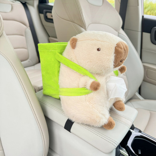 車用紙巾盒卡皮巴拉多功能垃圾桶扶手箱收納二合一汽車卡通抽紙盒 車用紙巾盒卡皮巴拉多功能垃圾桶扶手箱收納二合一汽車卡通抽紙盒