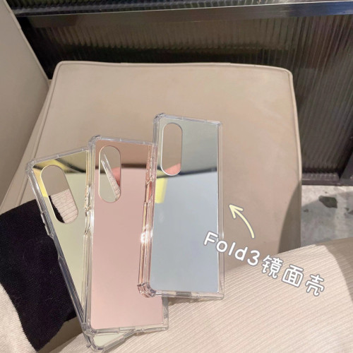 適用三星zfold7手機殼亞克力鏡面摺疊螢幕zfold6保護套全包透明防摔
