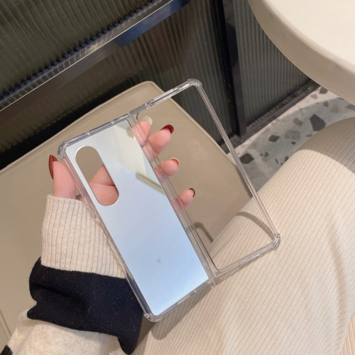 適用三星zfold7手機殼亞克力鏡面摺疊螢幕zfold6保護套全包透明防摔