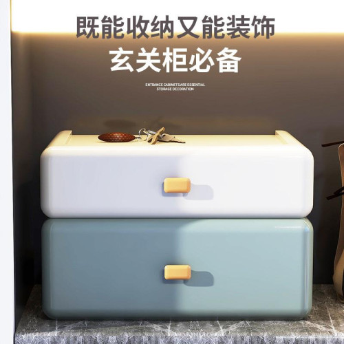 桌面收納盒抽屜式入戶玄關辦公室A4紙文件文具整理盒多層小置物架