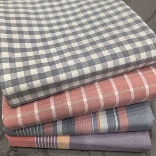 鄕淳布料 純棉精梳老粗布床單 色織兩面可用粗布格子條紋床單 鄕淳布料 純棉精梳老粗布床單 色織兩面可用粗布格子條紋床單