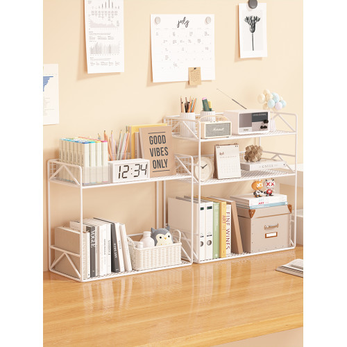 桌上書架桌面置物架辦公桌收納架宿舍書桌學習桌多層小層架分層架 桌上書架桌面置物架辦公桌收納架宿舍書桌學習桌多層小層架分層架
