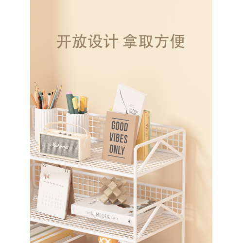 桌上書架桌面置物架辦公桌收納架宿舍書桌學習桌多層小層架分層架