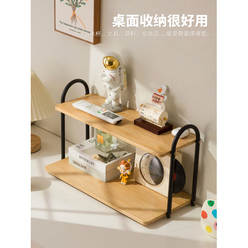 桌上書架桌面置物架辦公桌收納餐桌宿舍書桌多層小層架工位分層櫃