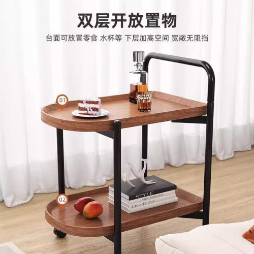 可移動小推車沙發邊幾創意側邊櫃置物架小茶幾桌子客廳餐廳零食台