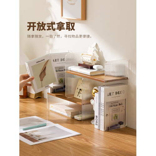 桌上書架桌面置物架辦公桌收納餐桌宿舍書桌多層小層架工位分層櫃