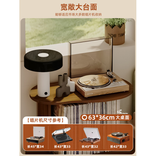 唱片架唱片機置物架cd架碟片收納櫃落地小茶幾收納櫃客廳邊櫃矮櫃