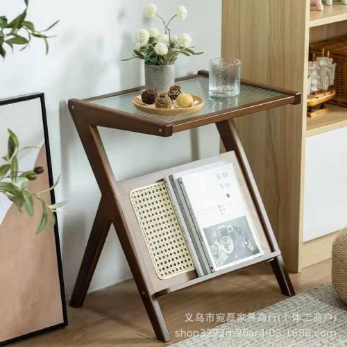 床頭收納架沙發小茶幾桌子臥室邊幾小桌子床頭櫃置物架北歐風房間
