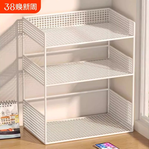 桌上書架桌面置物架m辦公桌收納餐桌宿舍書桌多層小層架工位分層