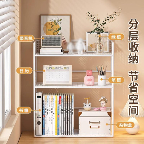 桌上書架桌面置物架辦公桌收納餐桌宿舍書桌多層小層架工位分層櫃