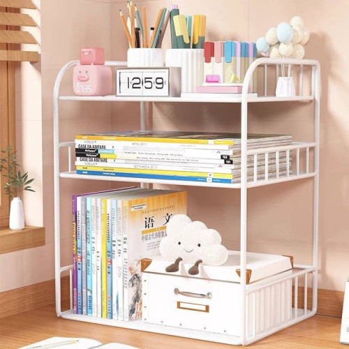桌上書架桌面置物架辦公桌收納餐桌宿舍書桌多層小層架工位分層髮