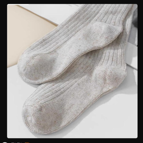 【長筒條紋襪】2雙裝 漢麻棉保暖襪子 吸汗乾爽保暖防臭襪 堆堆襪