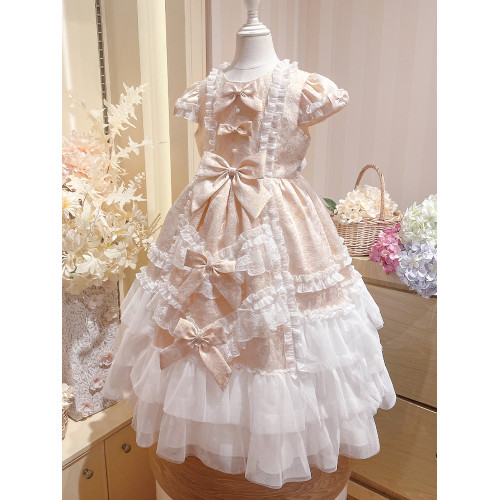 洛麗塔公主裙新款女童裙子周嵗生日宴會聚會宮廷禮服兒童連衣裙
