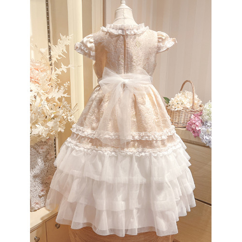 洛麗塔公主裙新款女童裙子周嵗生日宴會聚會宮廷禮服兒童連衣裙