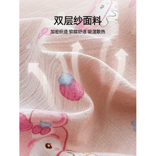 婧麒雙層紗床單單件枕套單人雙人臥室宿舍2025新款可機洗四季可用