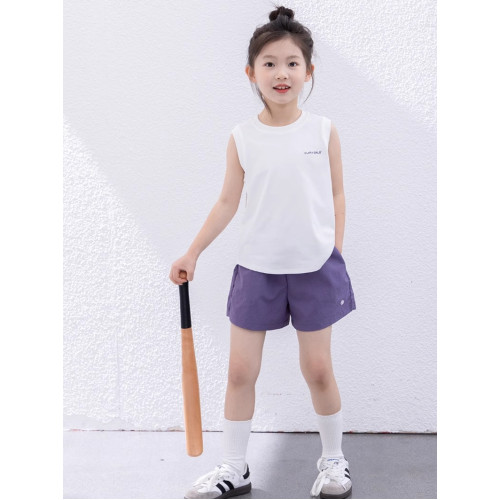 女童褲子2025新款夏季兒童女孩中大童寬松薄款速乾休閒運動褲短褲