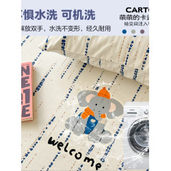 加厚老粗布床單純棉100全棉2025新款兒童單件床笠學生宿舍三件套