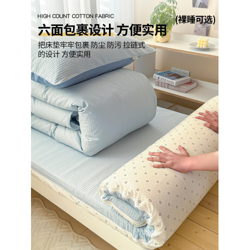 學生宿舍床上三件套純棉全棉2025新款床單人被罩床墊套床品四件套
