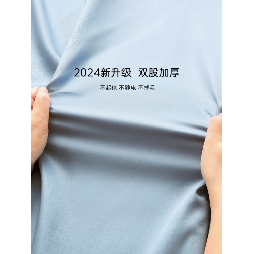 TEVEL/堂皇全棉床單單件貢緞工藝純棉被單簡約純色家用床上用品