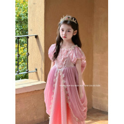 YFY女童愛麗兒公主裙連衣裙生日禮服美人魚長裙四季可穿高級