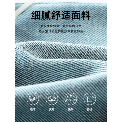 女童牛仔短褲2025夏季新款小女孩洋氣薄款寬松蝴蝶結兒童熱褲潮
