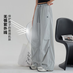 女童速乾褲夏薄款2025新款洋氣青少年女孩工裝褲防蚊褲女大童褲子