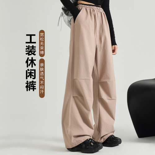 女童速乾褲夏薄款2025新款洋氣青少年女孩工裝褲防蚊褲女大童褲子