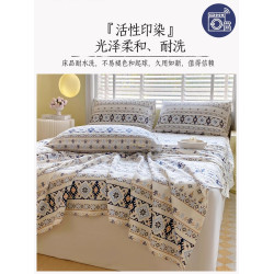 A類夏季純棉老粗布床單單件100全棉麻亞麻涼蓆加厚三件套床笠1.8
