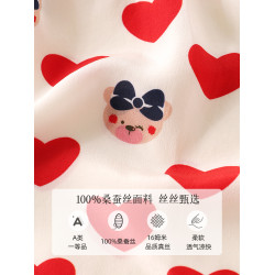 桑蠶絲綢女童裙子兒童真絲連衣裙小孩可愛公主背心裙中大童長裙夏