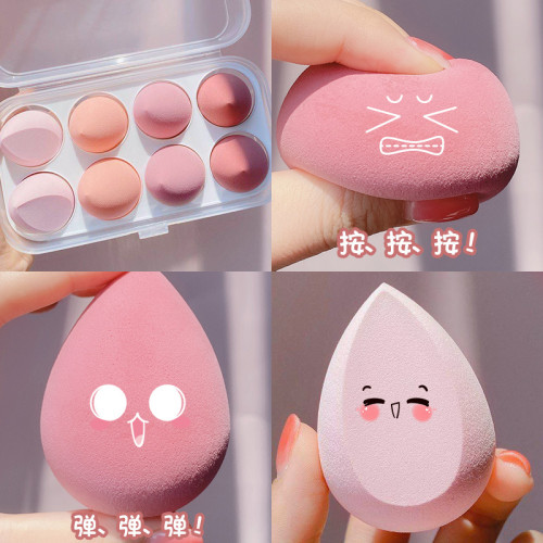 李佳琦美妝蛋不吃粉巨超軟粉撲彩妝氣墊海綿化妝蛋切面球乾溼兩用