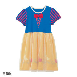 出口日本童裝夏季女寶純棉紗網卡通動漫公主裙連衣裙女童淑女裙