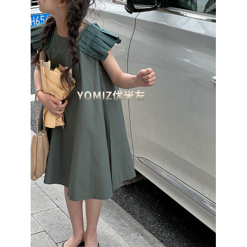 波拉bora韓國童裝洋氣氣質女童裙子2025新款夏季女童背心裙連衣裙